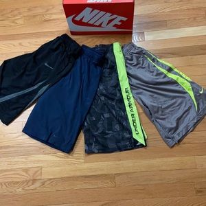 Nike & Under Armour Basketball Shorts- Bundle of Four!